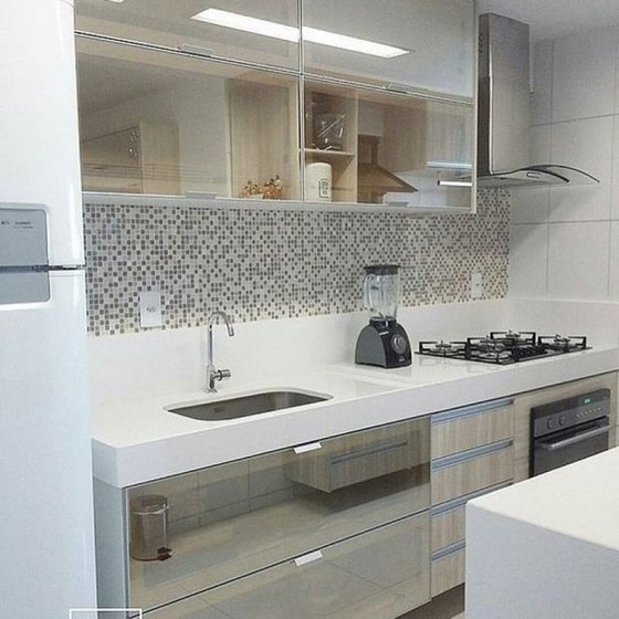 Cozinha Planejada de Blindex Preço Arujá - Cozinha Planejada Apartamento