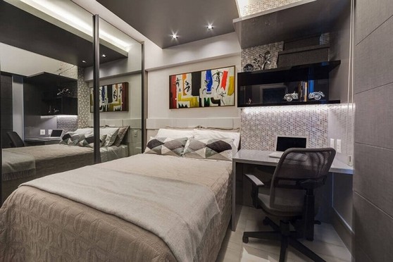 Dormitório Planejado Solteiro Guarulhos - Dormitório Planejado Casal Pequeno