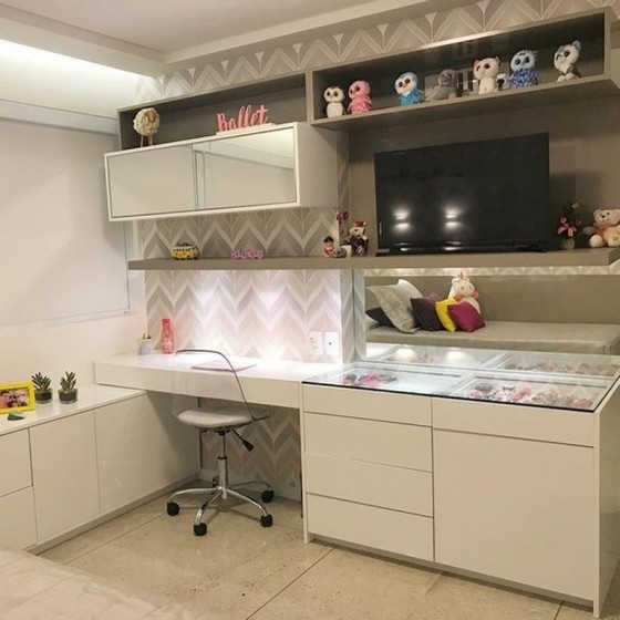 Quarto Planejado Feminino Preço Arujá - Quarto Planejado de Bebe